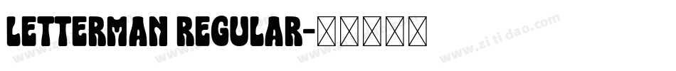 Letterman Regular字体转换